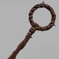 Dungeon Meshi Delicious on Dungeon Marcille Ambrosia Staff - 4'-4" / 1320 mm long Cosplay Prop 3D Model STL File