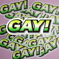 Gay! Smash Bros Waterproof Stickers