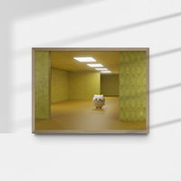 chiikawa backrooms 5x7 Print