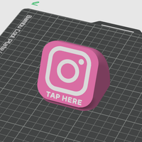Custom Instagram NFC Tappable Sign