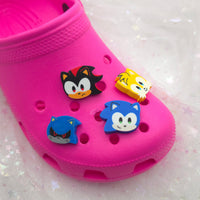 Blue Hedgehog & Friends Shoe Charm | Pin