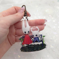 Hollow Knight Ghost + Hornet Acrylic Keychain