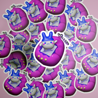 Tamagotchi Inspired Waterproof Stickers