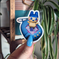 Tamagotchi Inspired Waterproof Stickers