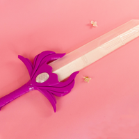 She Ra's Sword of Protection LED Edition - 3 ft long 3D Printed Cosplay Kit - Porzellan Props