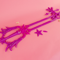 Kingdom Hearts Oathkeeper Keyblade 3' long 3D Printed Cosplay Kit - Porzellan Props