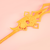Genshin Impact Vortex Vanquisher Cosplay Polearm 3D Printed Cosplay Prop Kit