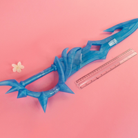 Genshin Impact Tartaglia Childe Water Blade Cosplay Sword 3D Model STL File - Porzellan Props