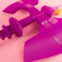 Fire Emblem Shadow Dragon Minerva's Axe Hauteclere 3D Printed Cosplay Prop Kit - Porzellan Props