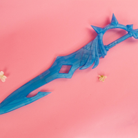 Genshin Impact Tartaglia Childe Water Blade Cosplay Sword 3D Printed Cosplay Kit - Porzellan Props