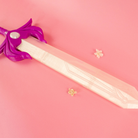She Ra's Sword of Protection LED Edition - 3 ft long 3D Printed Cosplay Kit - Porzellan Props