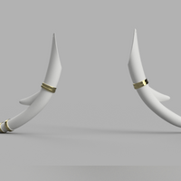 Genshin Impact Yanfei Antlers Horns Cosplay 3D Model STL File