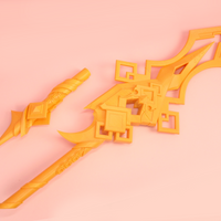Genshin Impact Vortex Vanquisher Cosplay Polearm 3D Model STL File