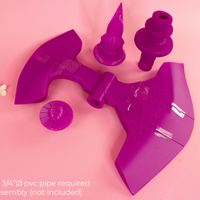 Fire Emblem Shadow Dragon Minerva's Axe Hauteclere 3D Printed Cosplay Prop Kit - Porzellan Props