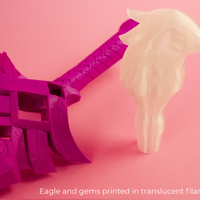 Genshin Impact Favonius Sword Jean Cosplay Sword 3.5' long 3D Printed Kit - Porzellan Props