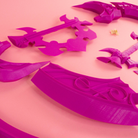 Warcraft Tyrande Whisperwind Glaive 3D Printed Cosplay Kit - Porzellan Props