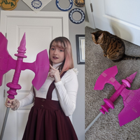 Fire Emblem Shadow Dragon Minerva's Axe Hauteclere 3D Model STL Files for Cosplay - Porzellan Props