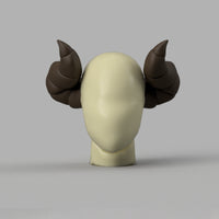 Narmaya Granblue Fantasy Cosplay Horns 3D Model STL File - Porzellan Props