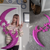 Warcraft Tyrande Whisperwind Glaive Cosplay 3D Model STL File - Porzellan Props