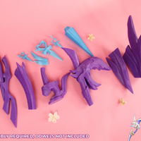 Genshin Impact Amos Bow Ganyu Cosplay Bow 3D Printed Cosplay Kit (for LEDS) - Porzellan Props