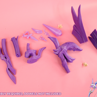 Genshin Impact Amos Bow Ganyu Cosplay Bow 3D Printed Cosplay Kit (for LEDS) - Porzellan Props