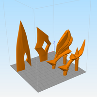 Genshin Impact Tartaglia Childe Water Blade Cosplay Sword 3D Model STL File - Porzellan Props