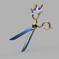 Cafe Cutie Gwen Scissor Blade 3D Printed Cosplay Prop Kit 4.5' tall