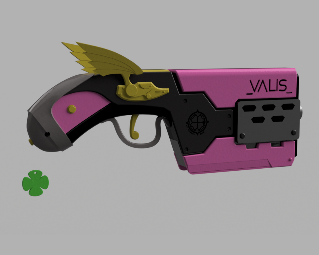 Elphelt Valentine Prop Gun Guilty Gear Xrd 3D Model STL File
