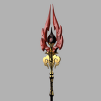 Genshin Impact Staff of Homa Cosplay Polearm 3D Model STL File