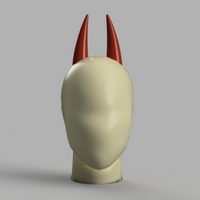 Power Cosplay Horns Chainsaw Man 3D Model STL File - Porzellan Props