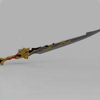 Genshin Impact Fillet Blade Xingqiu Cosplay Sword 3D Model STL File - Porzellan Props