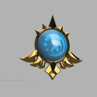 Genshin Impact Mondstadt Vision Accessories 3D Model STL File - Porzellan Props