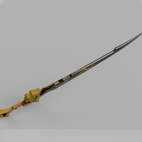 Genshin Impact Fillet Blade Xingqiu Cosplay Sword 3D Model STL File - Porzellan Props