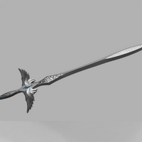 Critical Role D&D Holy Avenger 4.5' long Cosplay Sword 3D Model STL File - Porzellan Props