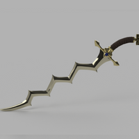 Fire Emblem Three Houses Levin Sword Sword 3D Model for Cosplay STL File - Porzellan Props