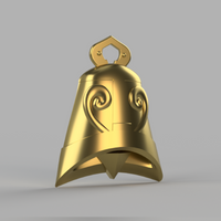 Genshin Impact Ganyu Cosplay Horns and Bell Accessory 3D Model STL File - Porzellan Props