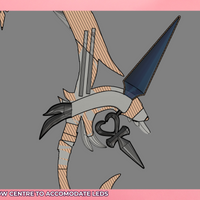 Genshin Impact Amos Bow Ganyu Cosplay Bow 3D Model STL File for LEDs - Porzellan Props