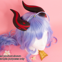 Genshin Impact Ganyu Cosplay Horns and Bell Accessory 3D Printed Cosplay Kit DIY - Porzellan Props