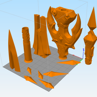 Genshin Impact Primordial Jade Winged Spear Cosplay Polearm 3D Model STL File