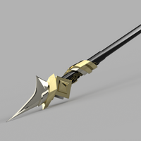 Genshin Impact Vortex Vanquisher Cosplay Polearm 3D Model STL File