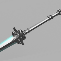 Mo Dao Zu Shi MDZS Grandmaster of Demonic Cultivation Bichen Sword and Sheath - 4.5 ft long 3D Model STL File