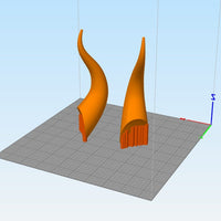 League of Legends LoL Blood Moon Evelynn Cosplay Horns 3D Model STL File - Porzellan Props