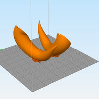 Overlord Albedo Succubus Demon Cosplay Horns 3d Model STL File - Porzellan Props