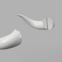 Overlord Albedo Succubus Demon Cosplay Horns 3d Model STL File - Porzellan Props