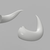 Overlord Albedo Succubus Demon Cosplay Horns 3d Model STL File - Porzellan Props