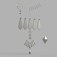 Fire Emblem Three Houses Cosplay Female Dancer Class Accessory Pack STL 3D Model for 3D Printing - Porzellan Props