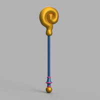 Dark Magician Girl Staff Yu-Gi-Oh 3D Printed Cosplay Kit - Porzellan Props