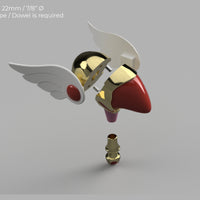 Cardcaptor Sakura Sealing Staff 3D Model STL File for Cosplay - Porzellan Props