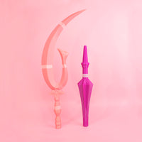 Sailor Moon Sailor Saturn Silence Glaive Staff 3D Printed Cosplay Kit - Porzellan Props