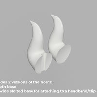 Helltaker Beelzebub Cosplay Horns 3D Model STL Files - Porzellan Props